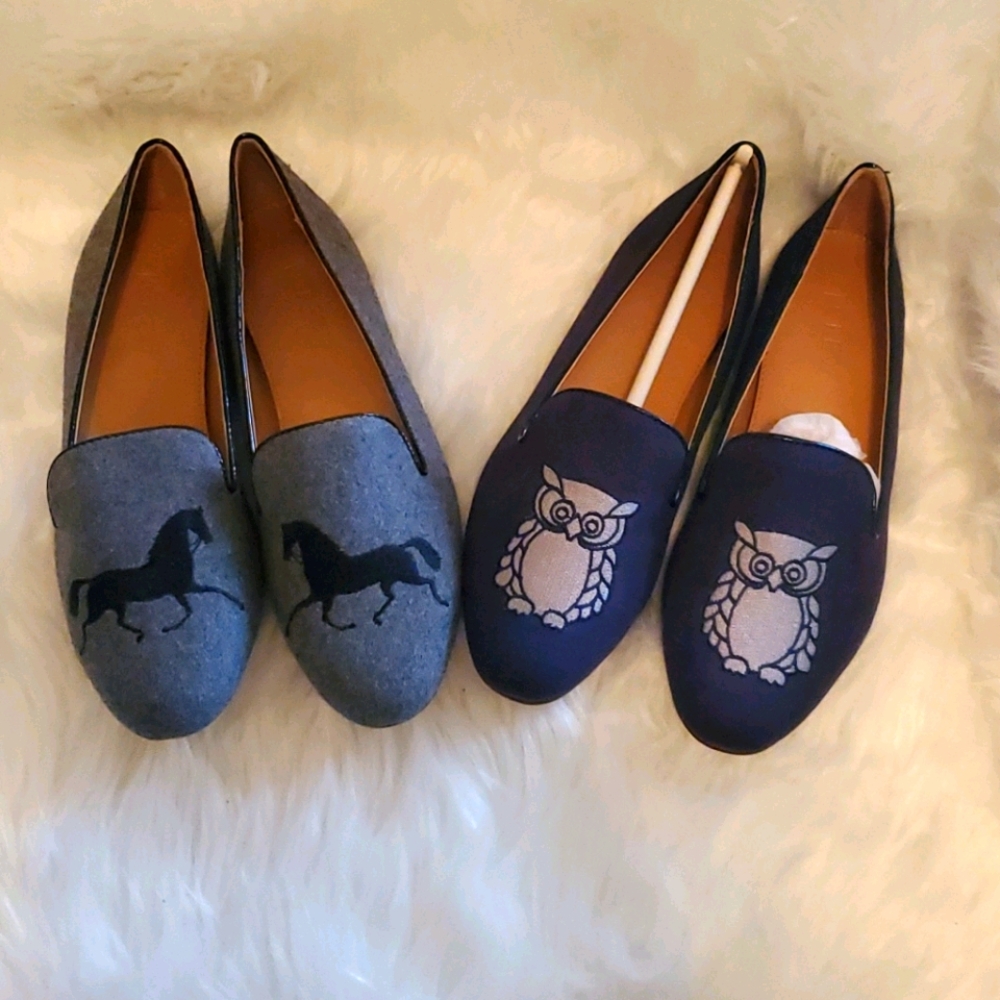 J. CREW embroidered flats